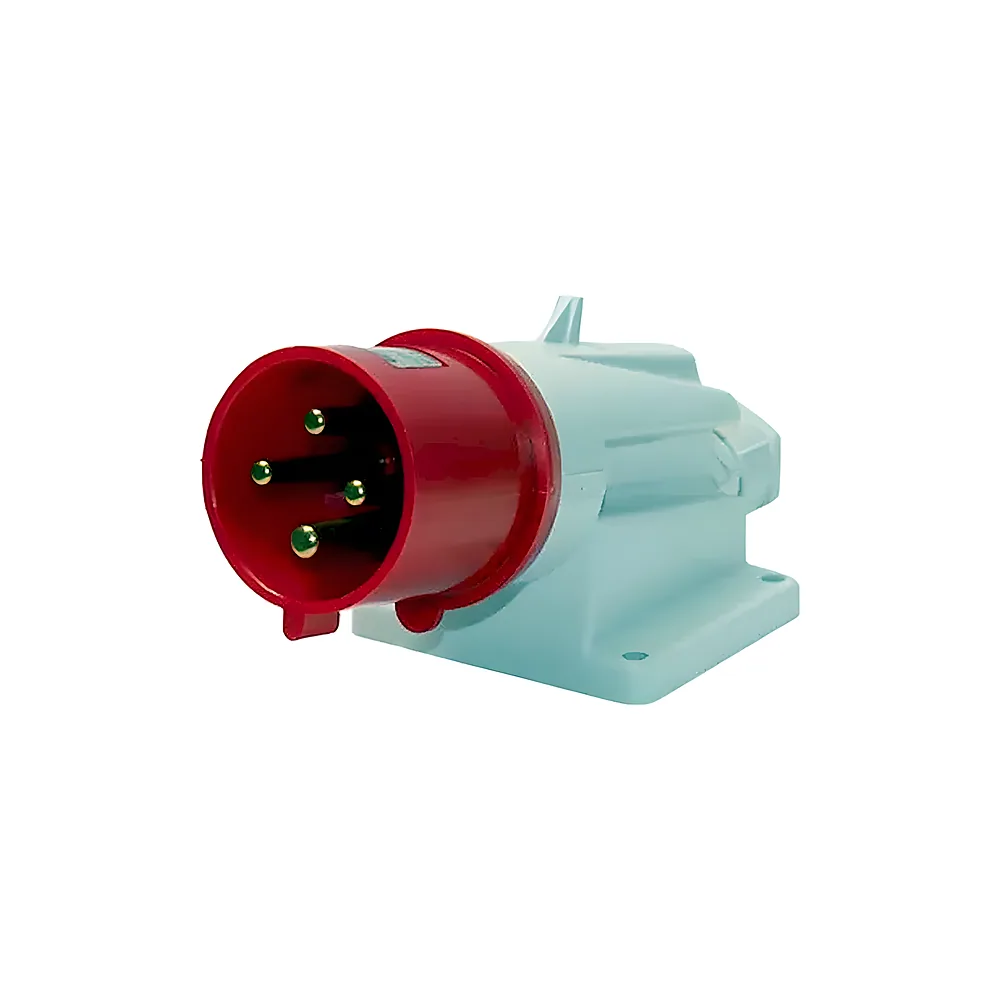 Вилка стаціонарна IEC 309 HP 90° IP44 3P+E 32 А 400 В 6H GEWISS GW60419
