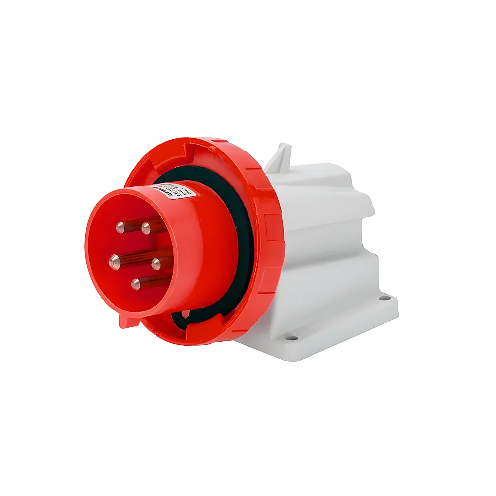 Вилка стаціонарна IEC 309 HP IP67 90° 3P+E 16 А 400 В 6H GEWISS GW60430