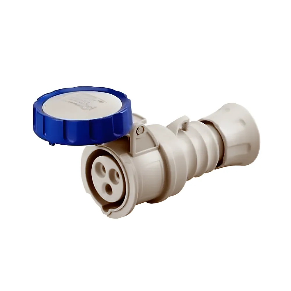 Розетка переносна IEC 309 HP IP67 2P+E 32 А 230 В 6H синя GEWISS GW62037H