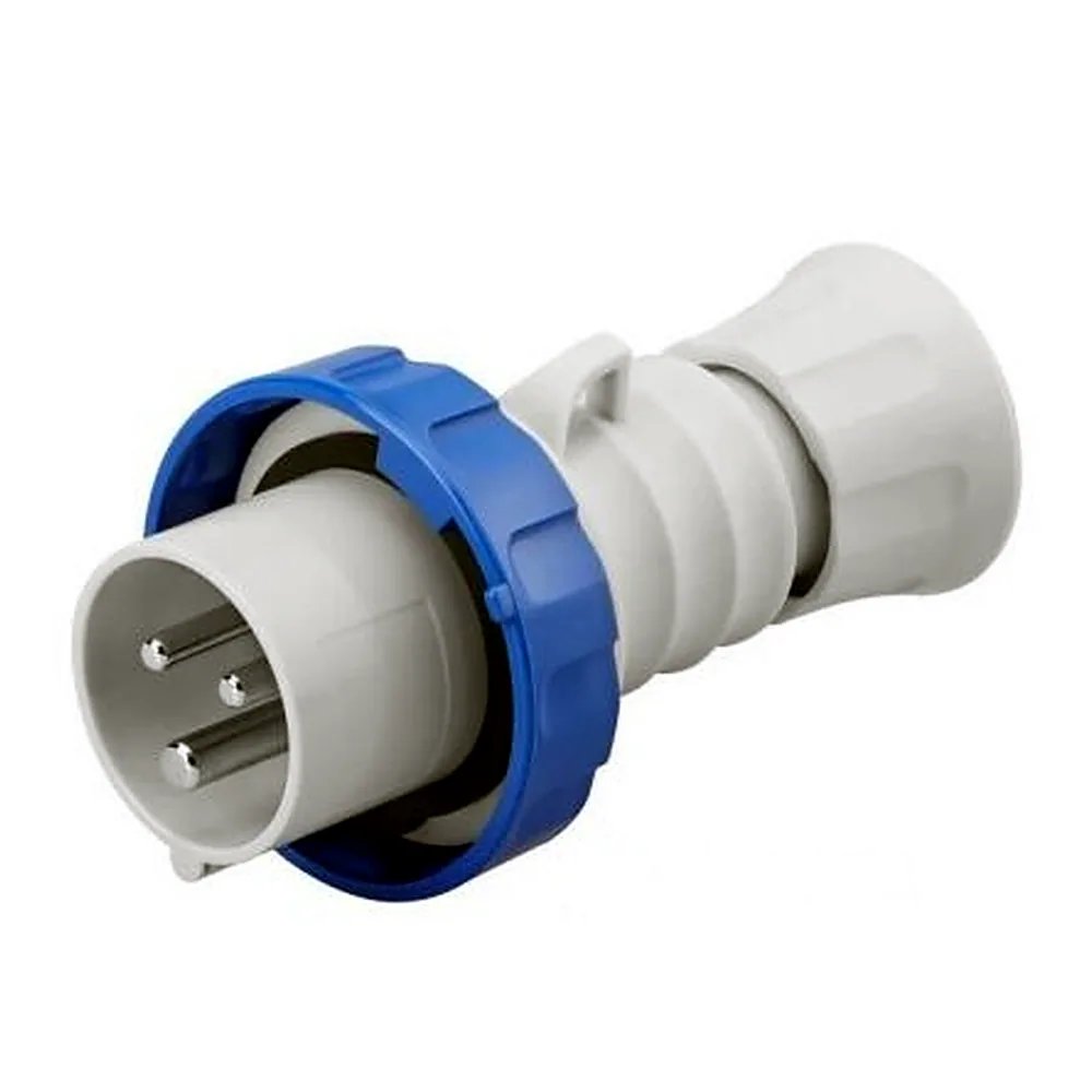 Вилка GEWISS IEC 309 HP переносна IP67 2P+E 32A 230V 6H GW60037H