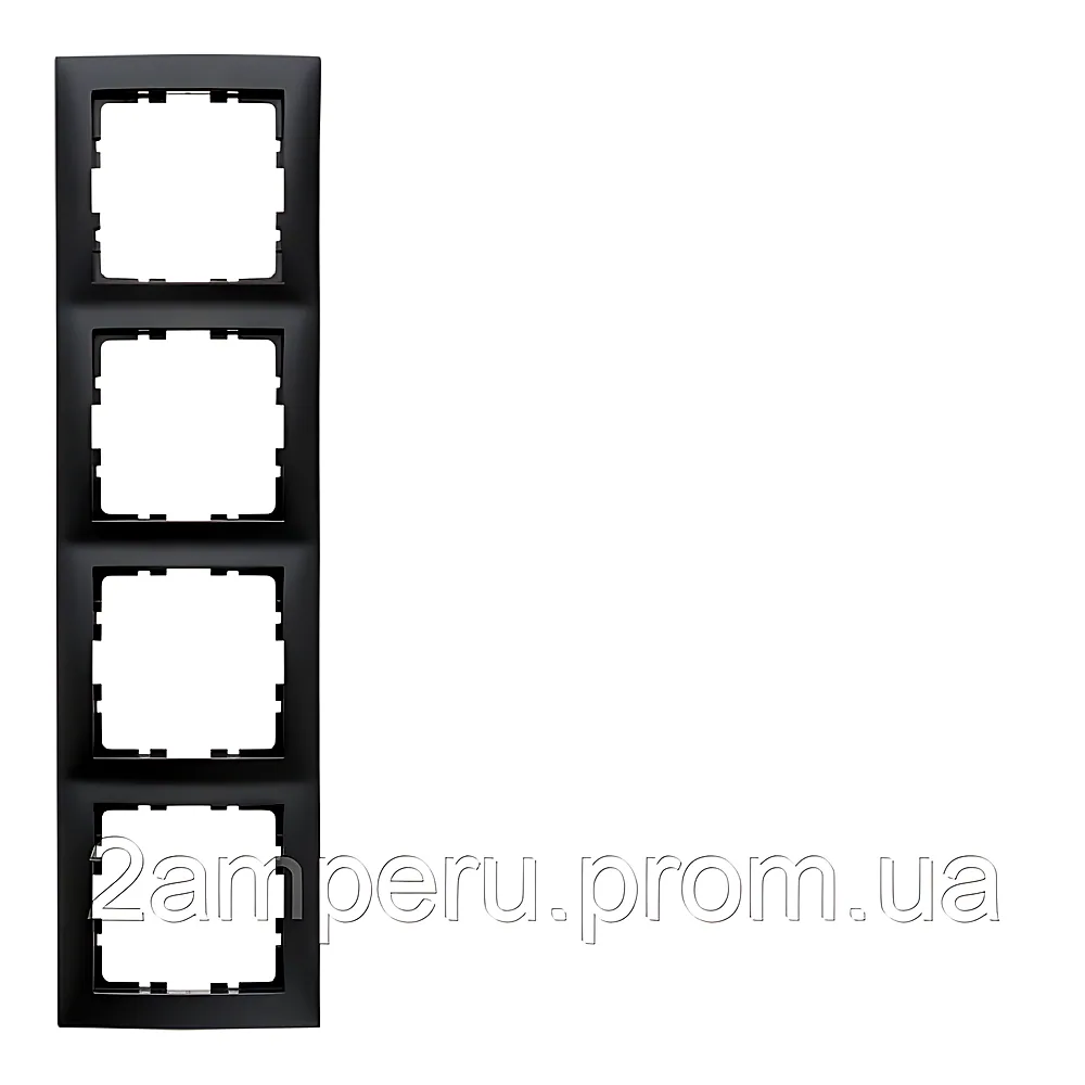 Рамка Hager S.1 4-постова антрацит 10149949