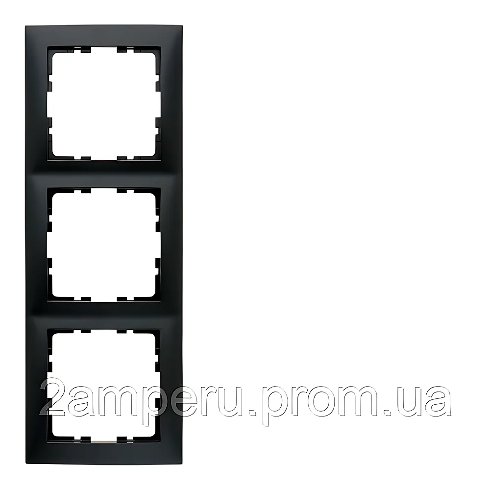 Рамка Hager S.1 3-постова антрацит 10139949