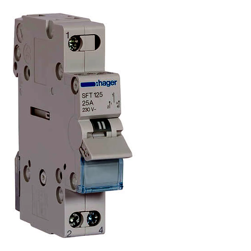 Перемикач I-0-II Hager 1P 25A 230V SFT125