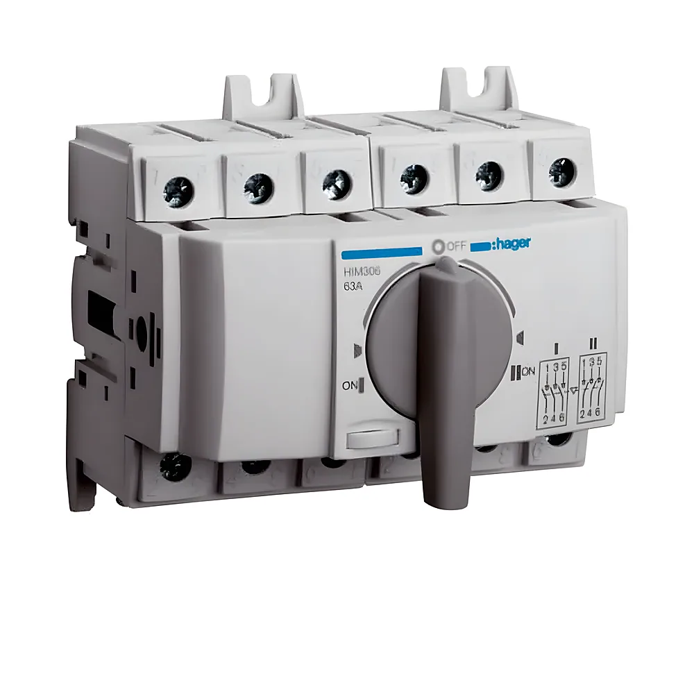 Перемикач I-0-II 3P 63 А Hager HIM306