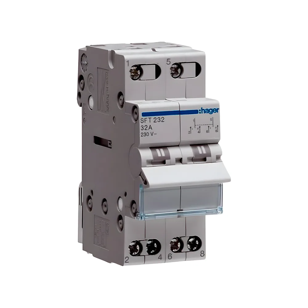 Кулачковий перемикач I-0-II 2P 32 А 230 В Hager SFT232