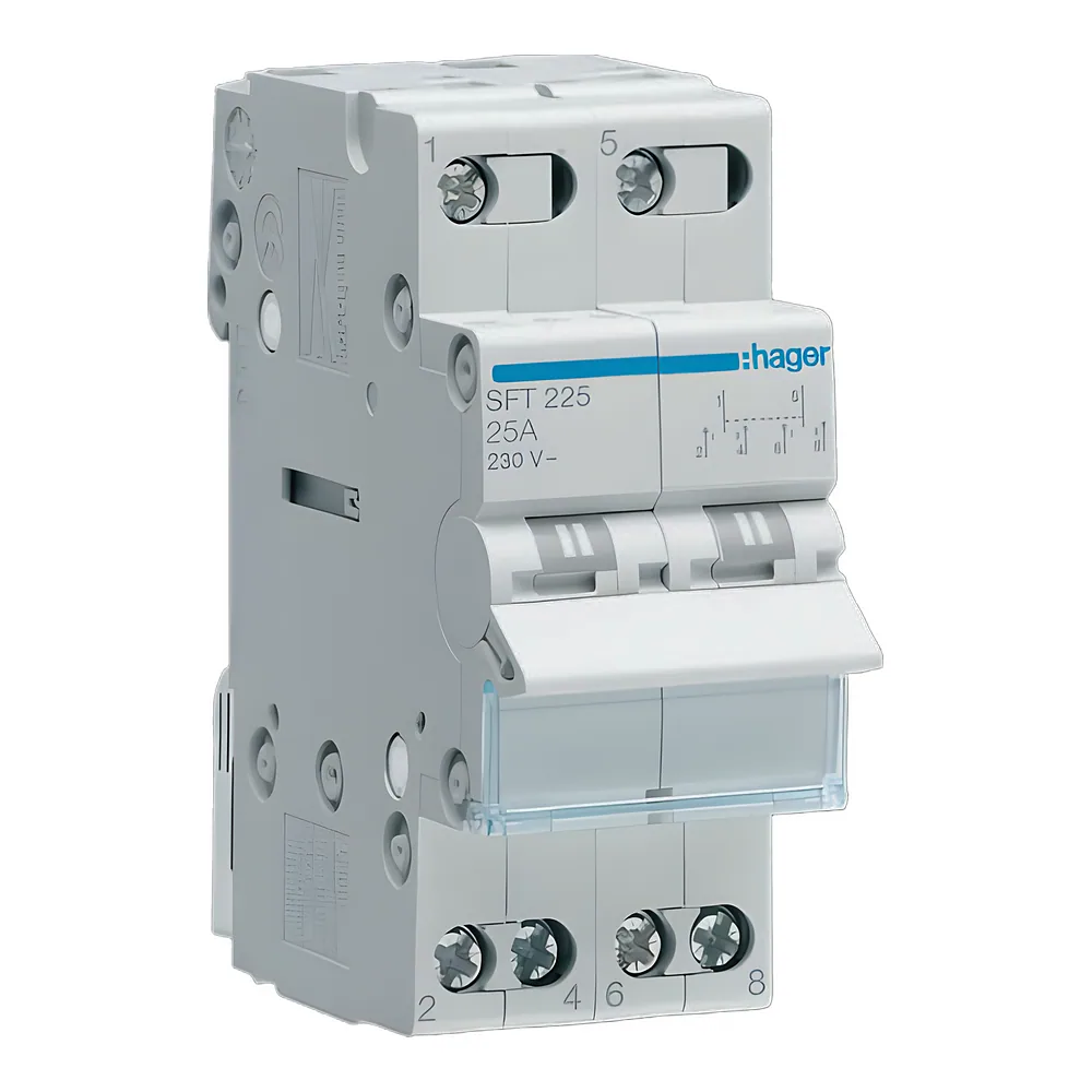 Кулачковий перемикач I-0-II 2P 25 А 230 В Hager SFT225
