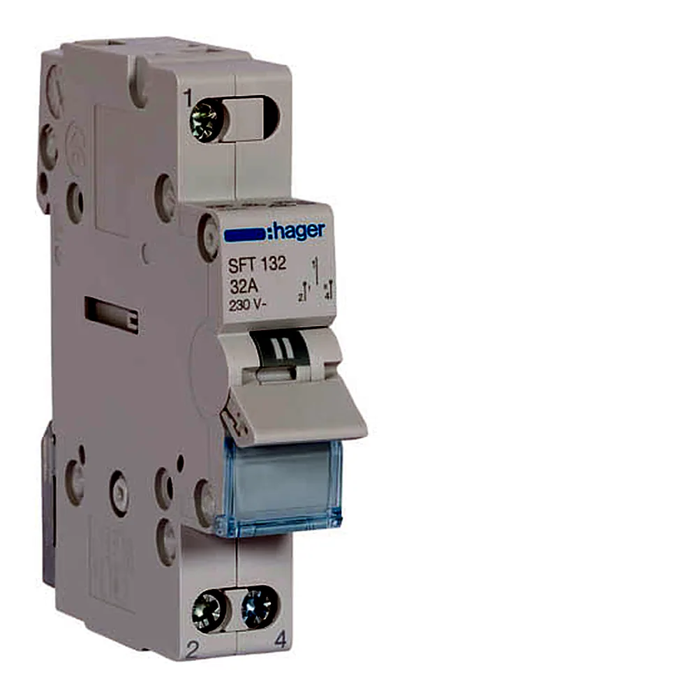 Перемикач кулачковий Hager I-0-II 1P 32A 230V SFT132