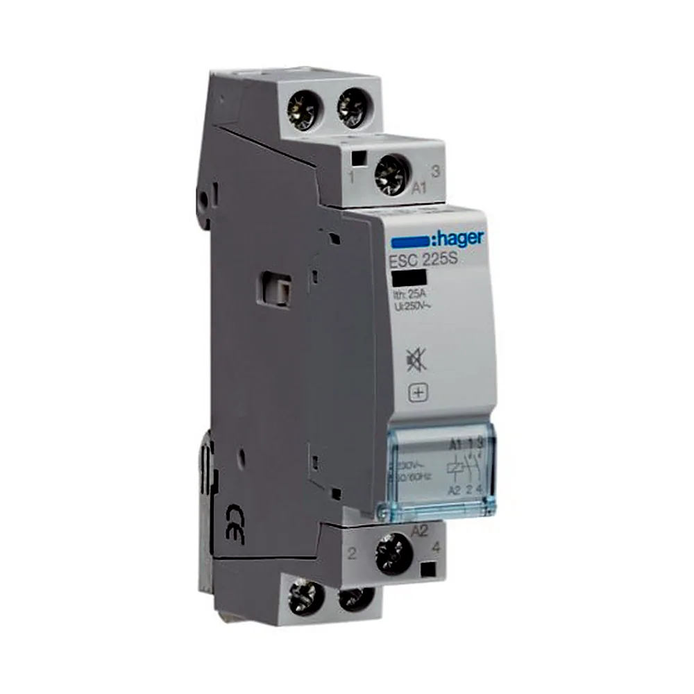 Контактор Hager ESC225S безшумний 25A 230V 2НВ