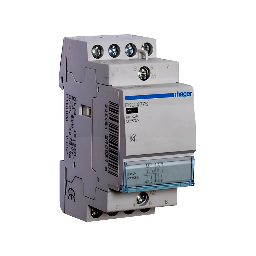 Контактор Hager ESC427S безшумний 25A 230V 2НВ+2НЗ