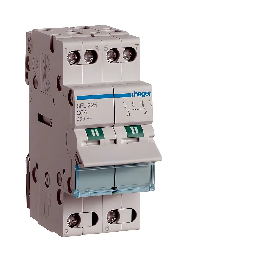 Перемикач навантаження I-II 2P 25 А 230 В Hager SFL225