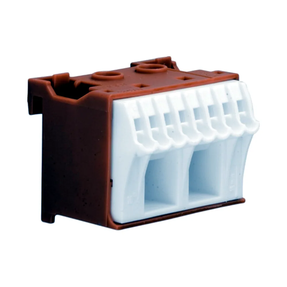 Клема фаза Hager QuickConnect 2x16мм2+8x4мм 45мм KN10P