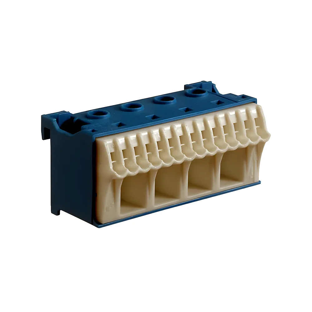 Клемна колодка QuickConnect N 4х16 мм²+14х4 мм² 75 мм Hager KN18N