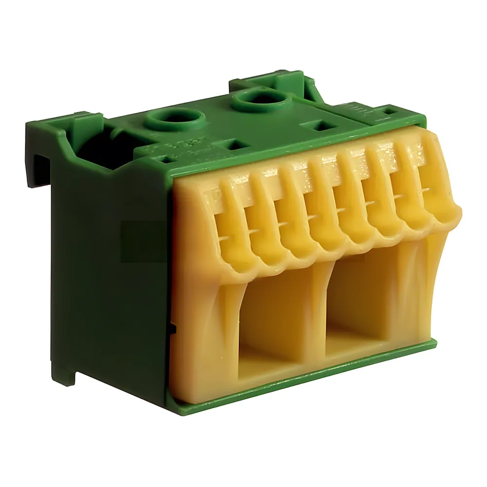 Клемна колодка QuickConnect PE 2х16 мм²+8х4 мм² 45 мм Hager KN10E