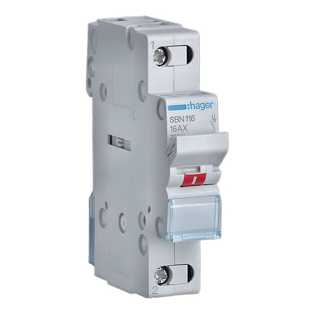 Вимикач навантаження 1P 16 А 230 В Hager SBN116
