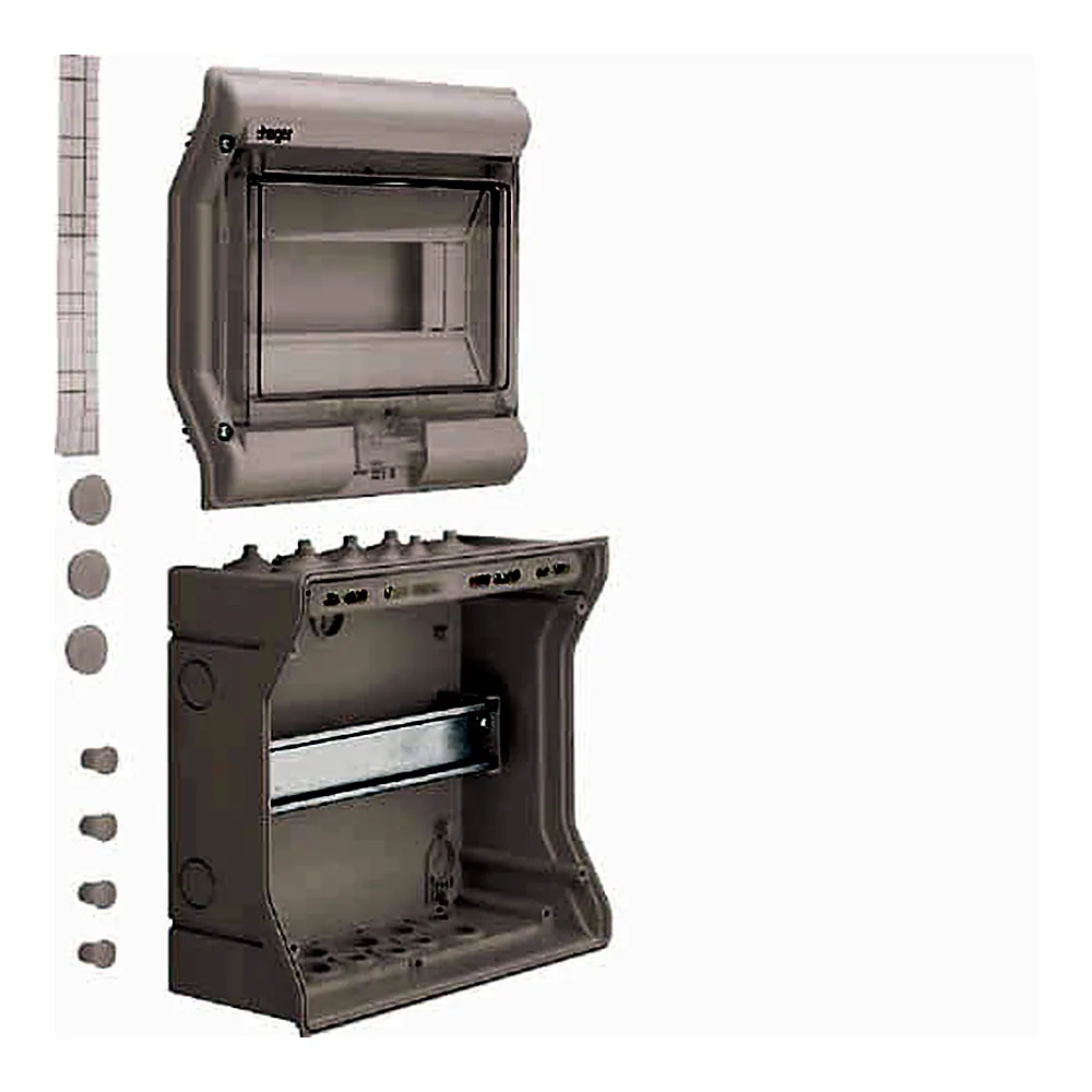 Щит Hager VECTOR 10 мод. прозорі дверцята IP65 VE110D
