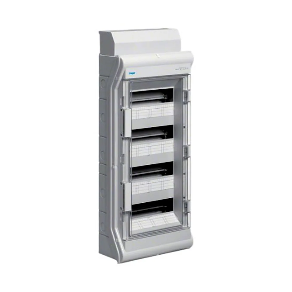 Щит Hager VECTOR 48(56) мод. прозорі дверцята IP65 VE412DN