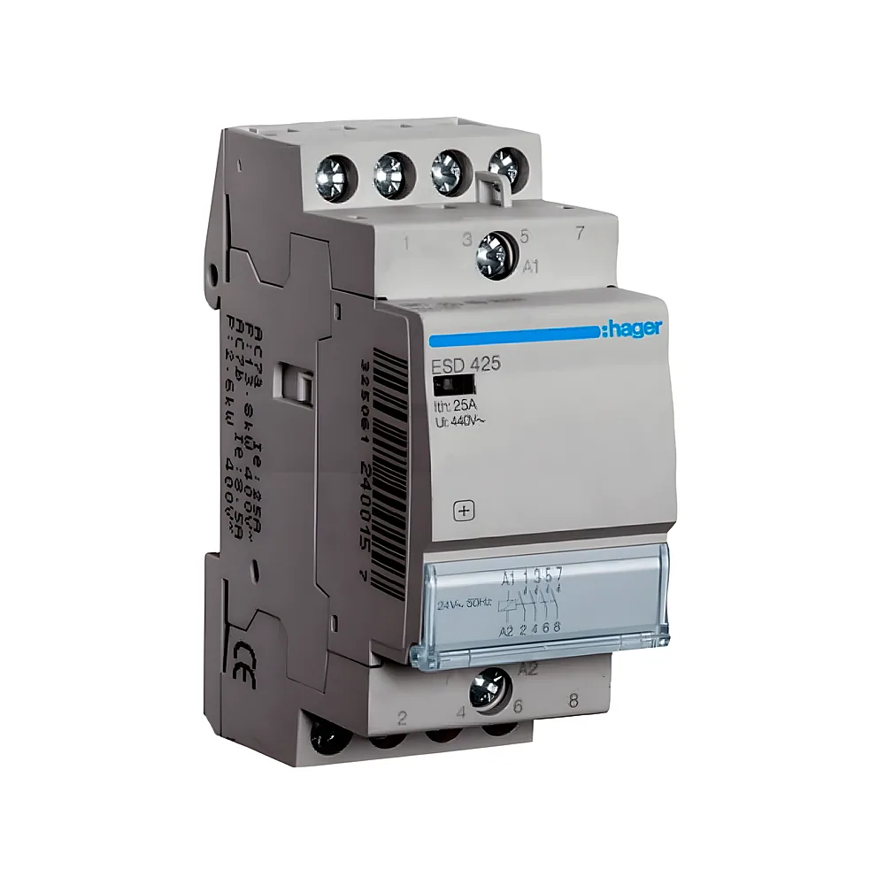 Контактор 25 А 4NO 24 В Hager ESD425