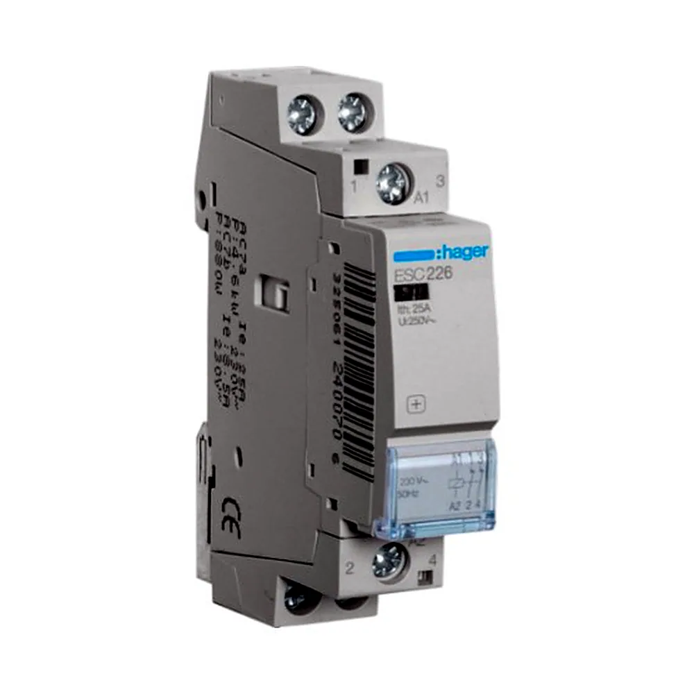 Контактор Hager 25A 2НЗ 230В ESC226