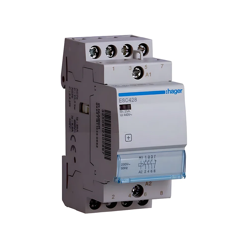 Контактор 25 А 3NO+1NC 230 В Hager ESC428