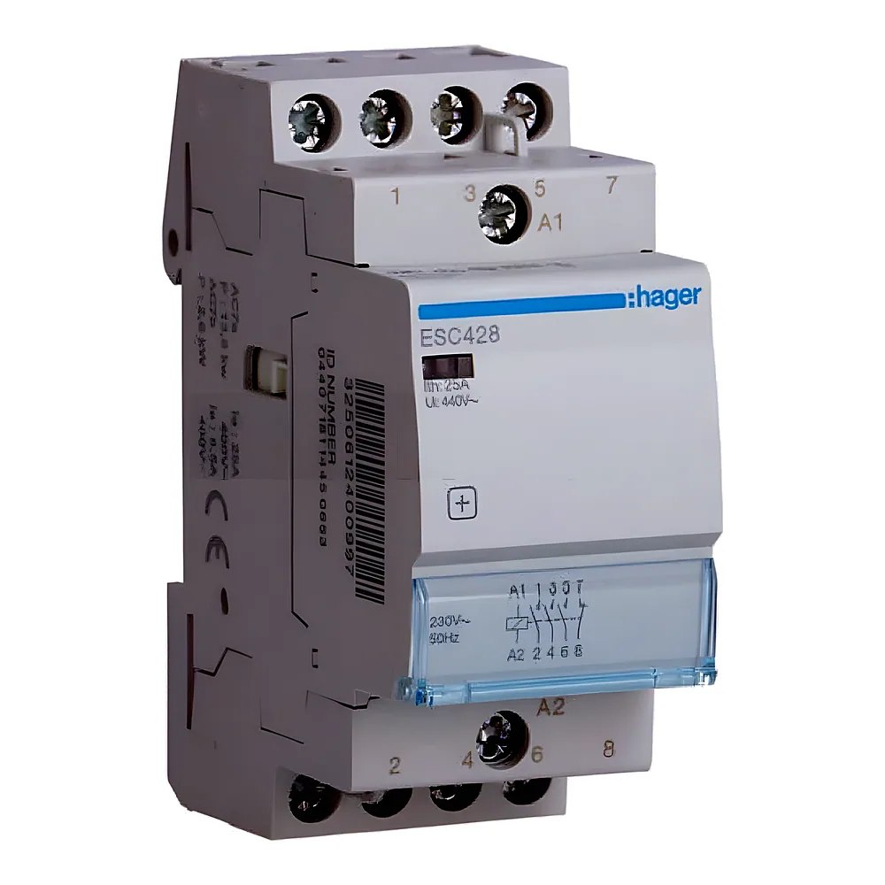 Контактор 25 А 3NO+1NC 230 В Hager ESC428