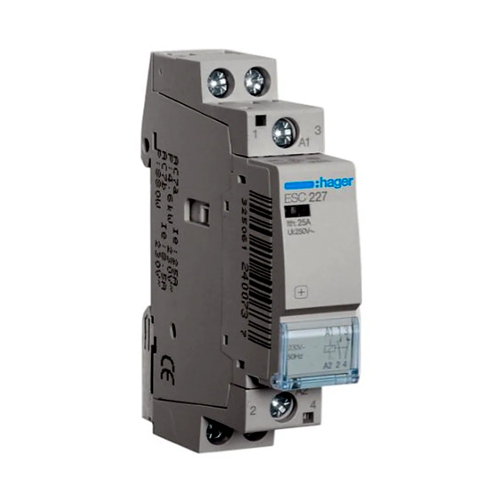 Контактор Hager 25A 1НВ+1НЗ 230В ESC227