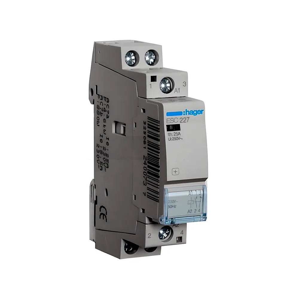 Контактор 25 А 1NO+1NC 230 В Hager ESC227