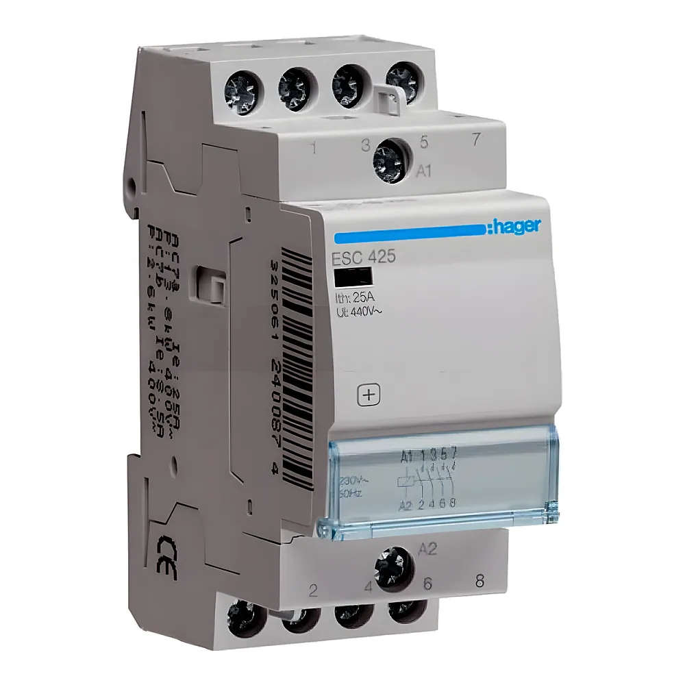 Контактор 25 А 4NO 230 В Hager ESC425