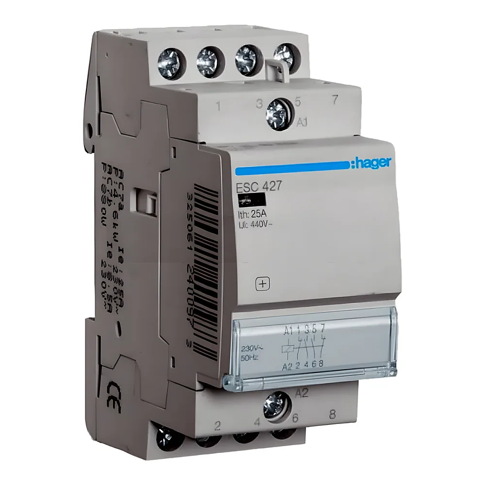 Контактор 25 А 2NO+2NC 230 В Hager ESC427