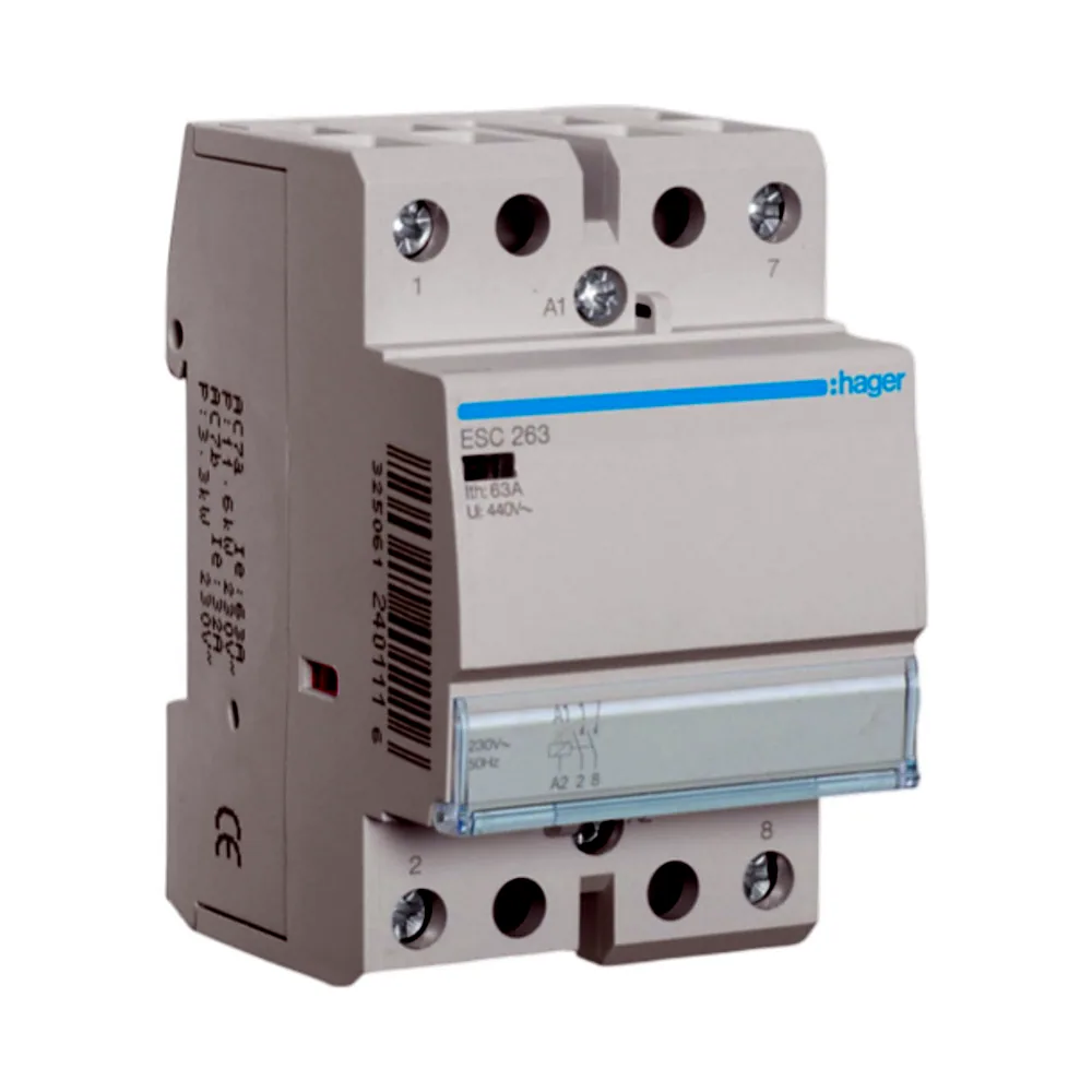 Контактор Hager 63A 2НВ 230В ESC263