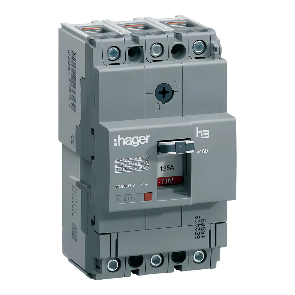 Автоматичний вимикач x160 3P 125 А 18 кА Hager HDA125L
