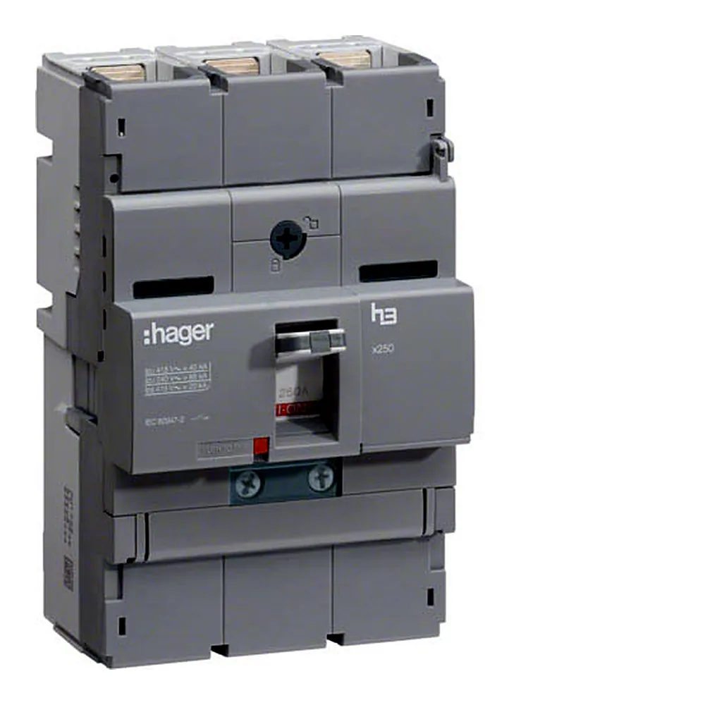 Автоматичний вимикач Hager x250 200A 3P 40kA HNB200H