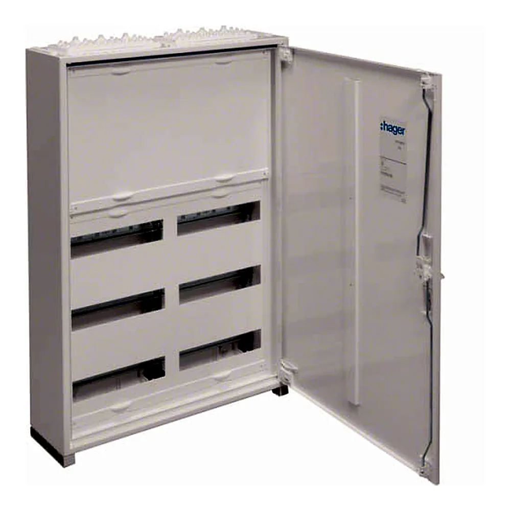 Щит Univers IP44/II 800x550x161мм 72мод. з блоком для клем


, Hager