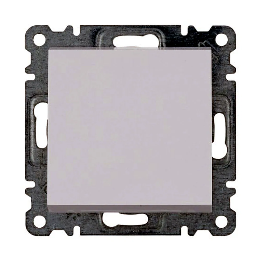 Вимикач Hager Lumina-2 прохідний білий 10AX 230В WL0020