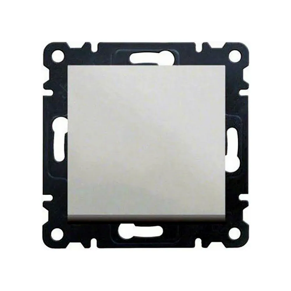 Кнопковий вимикач Hager Lumina-2 1 кл 10AX 230В білий WL0110