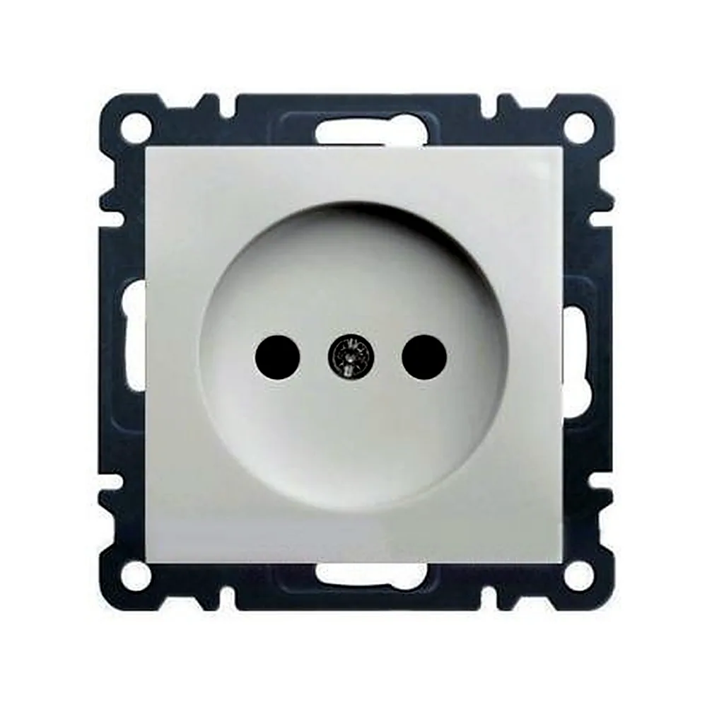 Розетка Hager Lumina-2 без з/к біла 16A 230V WL1010