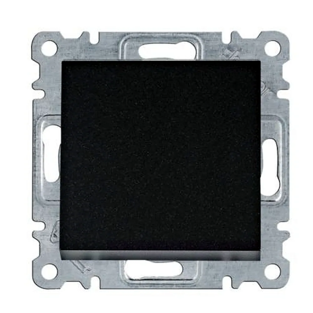 Вимикач 1-тактовий чорний 10АХ 230В Lumina Hager WL0113