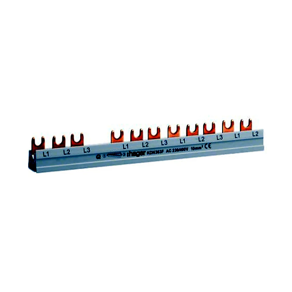 Шина Hager 3P 10мм2 12M KDN363F