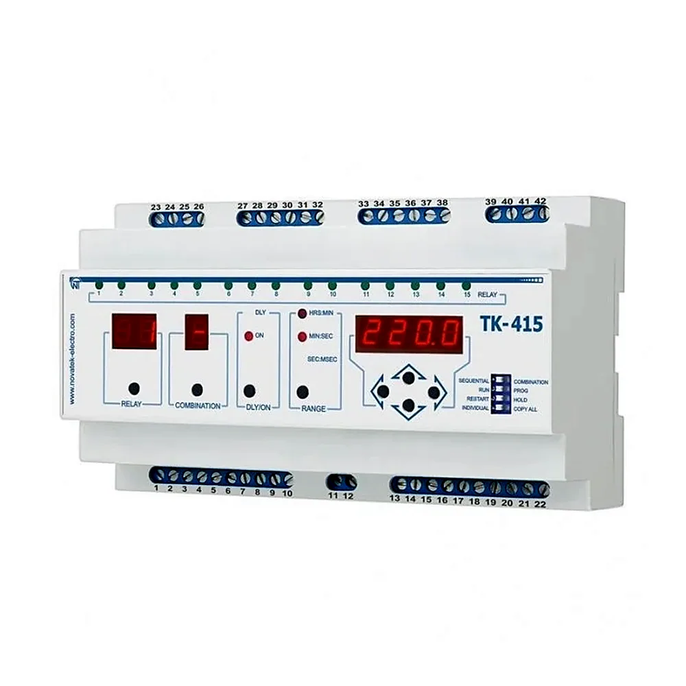 Реле часу НОВАТЕК ТК-415М послідовно-комбінаційний NTREV415M