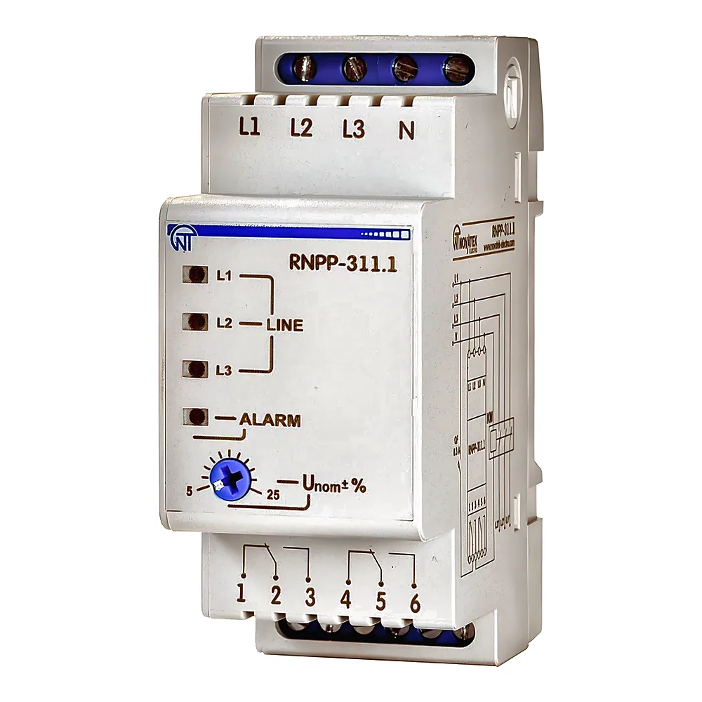 Реле контролю фаз РНПП-311.1 380 В Новатек NTRNP3111
