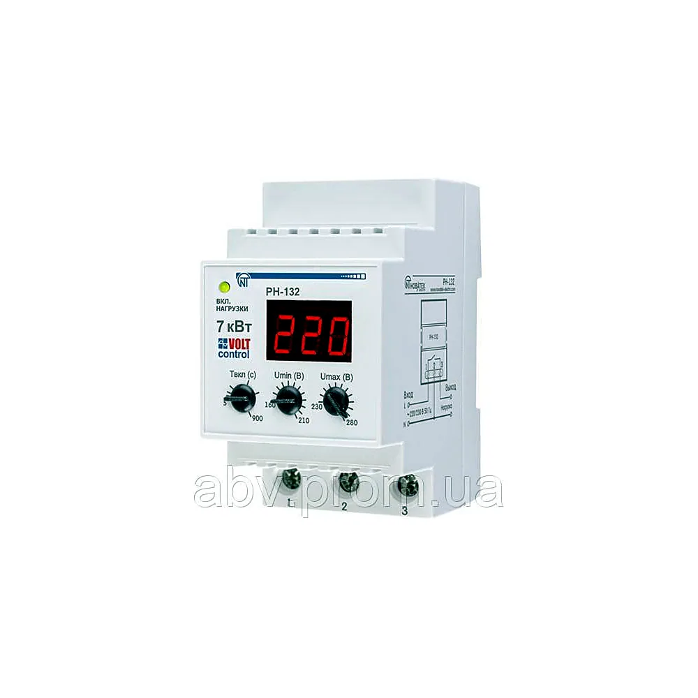 Реле контролю напруги НОВАТЕК РН-132 32A 220V NTRN13203
