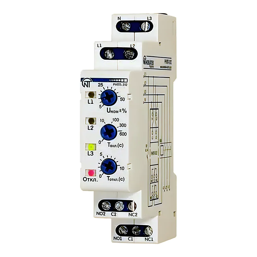 Реле контролю фаз РНПП-312 Новатек NTRNP3120