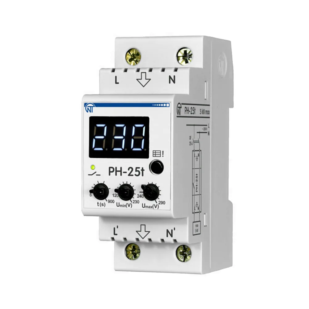 Реле напруги НОВАТЕК РН-25 t 25A NTRN02502