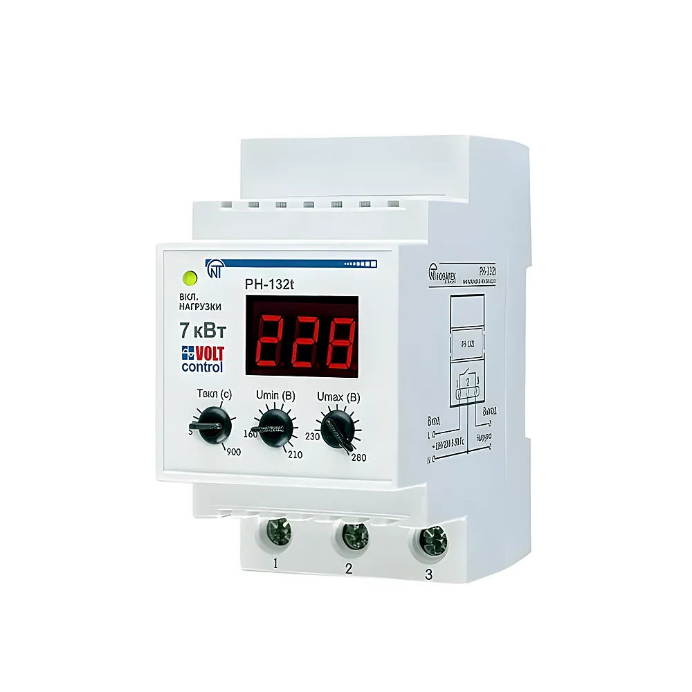 Реле контролю напруги НОВАТЕК РН-132Т 32A 220V NTRN132T3