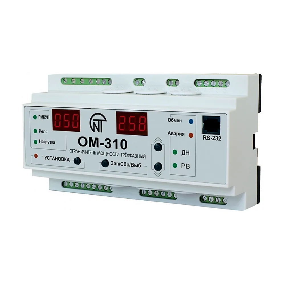 Реле обмеження потужності Новатек-Електро ОМ-310 NTOM31000