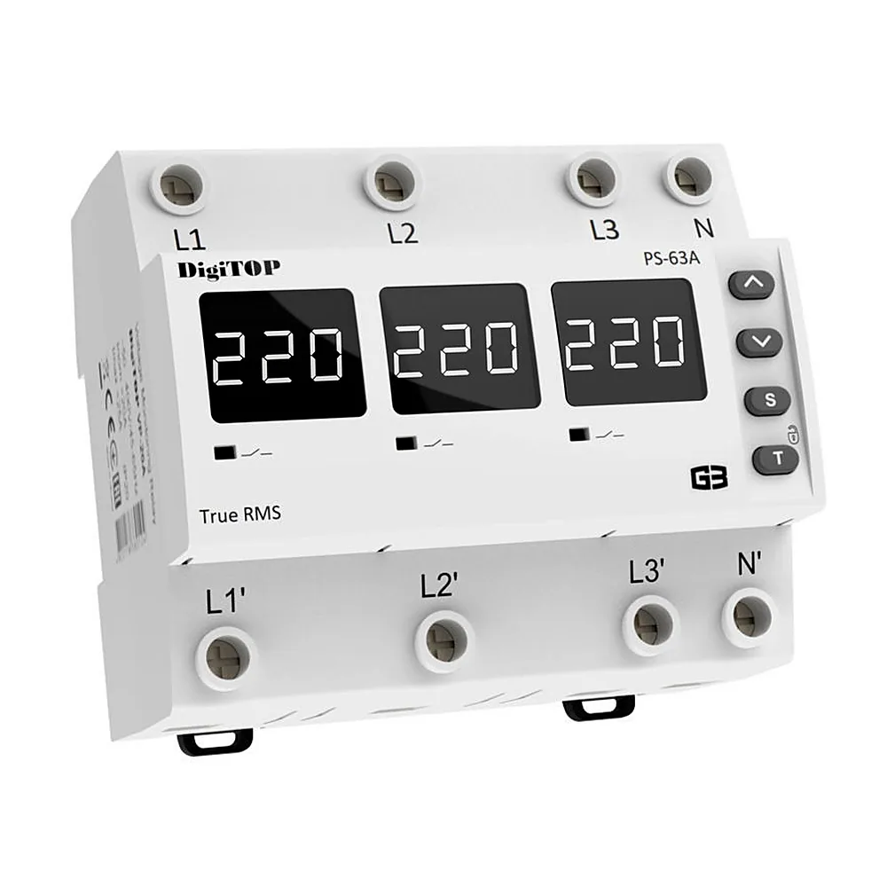 Перемикач фаз DigiTOP PS-63A M6W