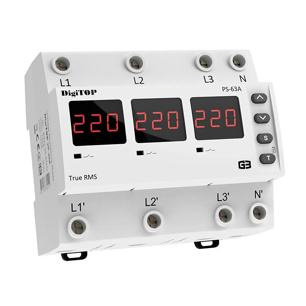 Автоматичний перемикач фаз DigiTOP PS-63A M6R PS-63A M6R