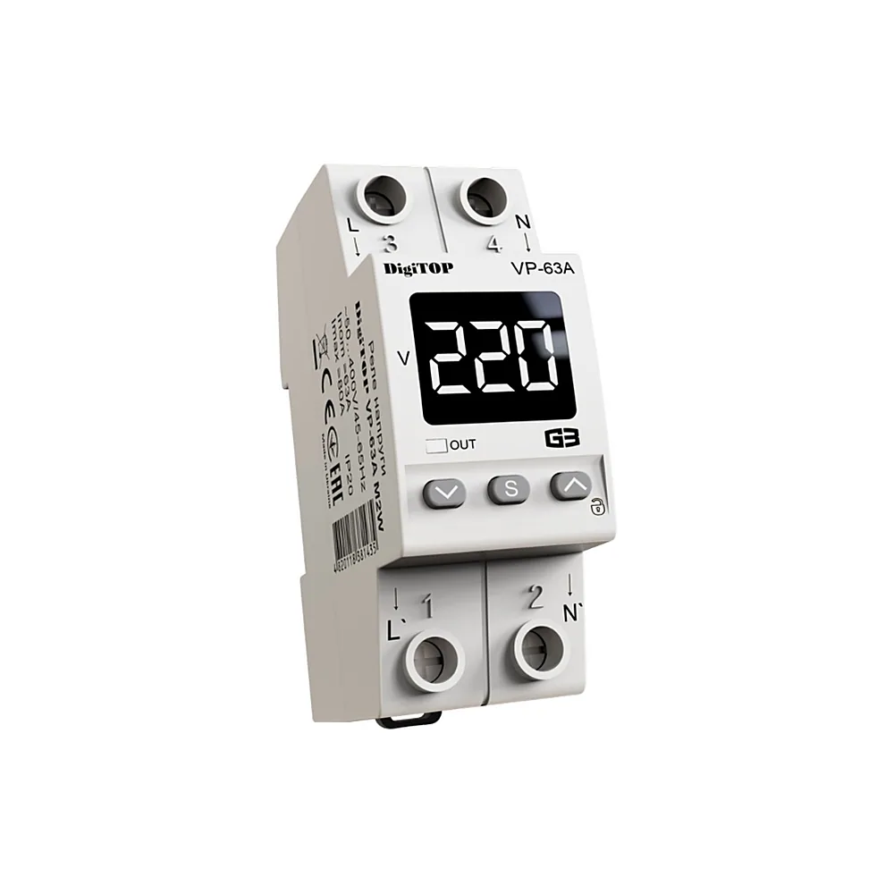 Реле напруги DigiTOP VP-63A M2W