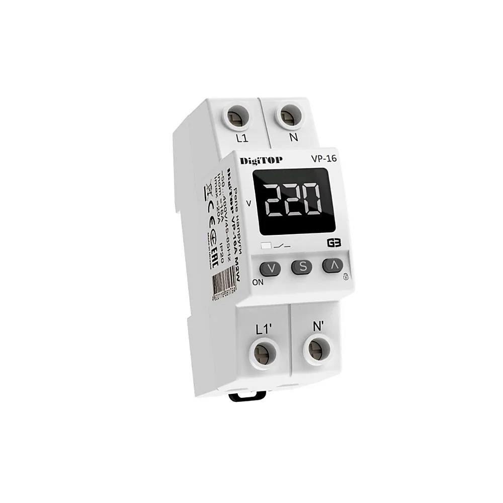 Реле напруги DigiTOP VP-16A M2W 16A VP-16A M2W