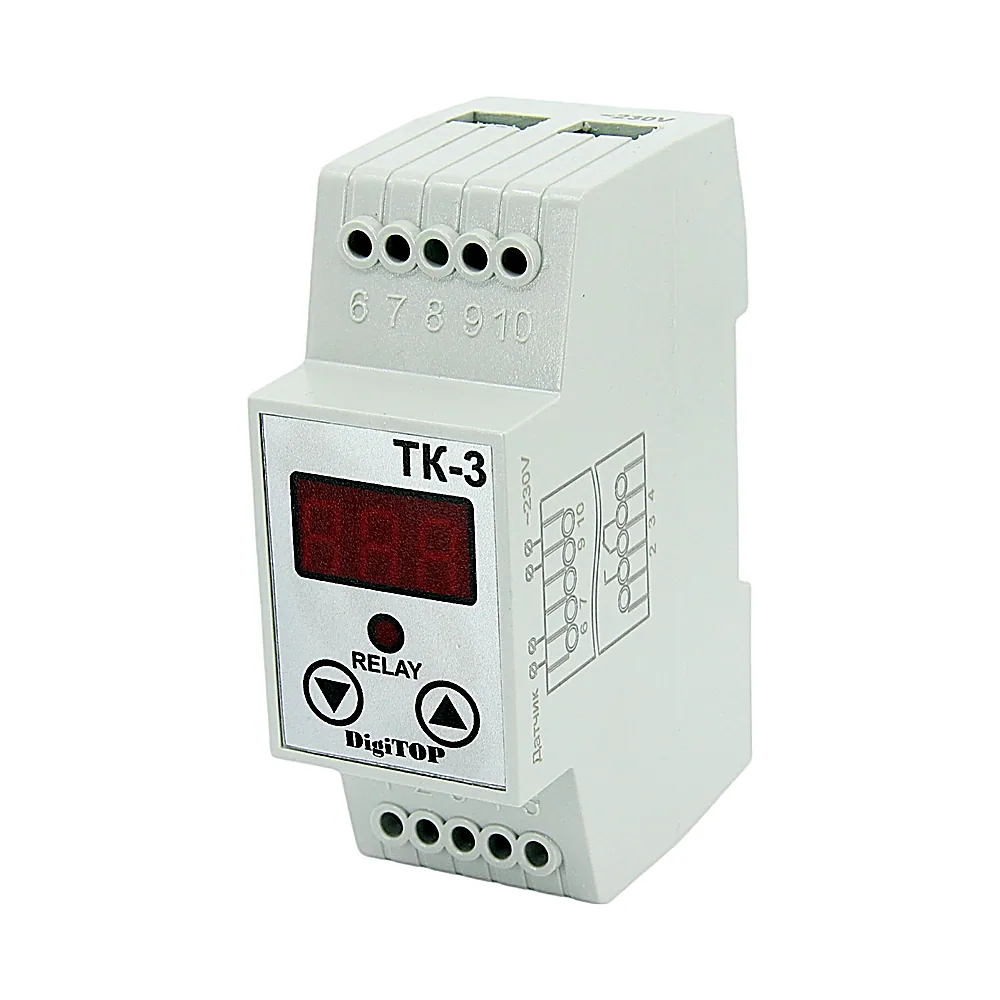 Терморегулятор DigiTOP ТК-3 з датчиком DS18B20 DIN ТК-3