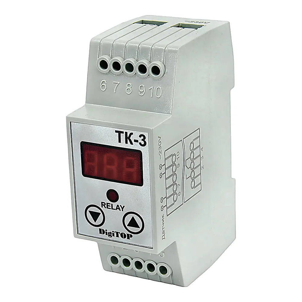 Терморегулятор з датчиком DS18B20 DIN DigiTOP ТК-3
